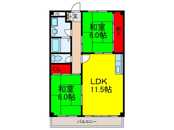 ボナール園の物件間取画像